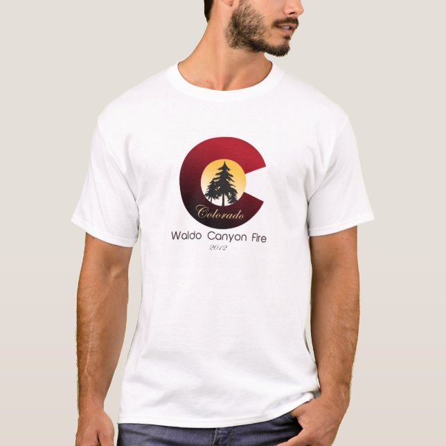 T-shirt O fogo da garganta de Waldo (Frente)