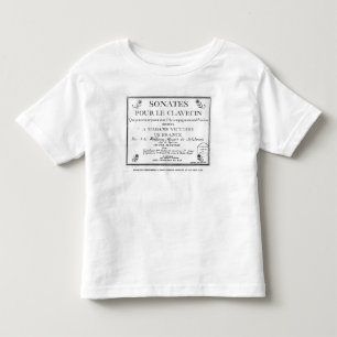 T-shirt O frontispício para 'Sonates derrama le clavecin'