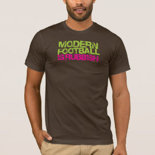 T-shirt O futebol moderno é desperdícios (Brown)