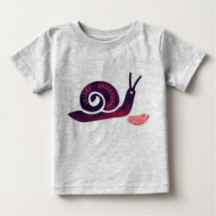 T-shirt O Futuro Entomologista Snail Toddler Garota Longa