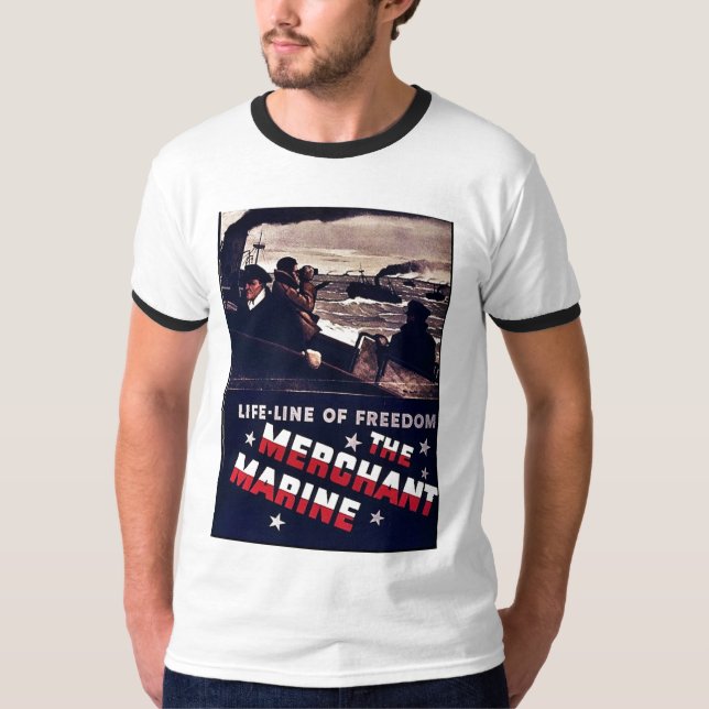 T-shirt O fuzileiro naval mercante (Frente)