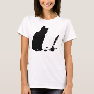 T-shirt O gatinho curioso - gatos & livros