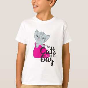 T-shirt O Gatinho de Imagem do Cartoon Gatinho de Banheira