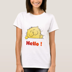 T-shirt O gatinho diz olá!