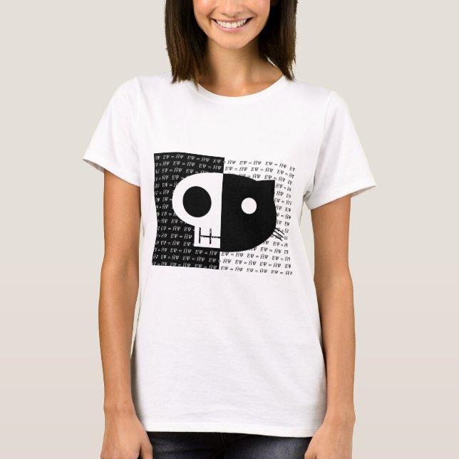 T-shirt O gato de Schrödinger (Frente)