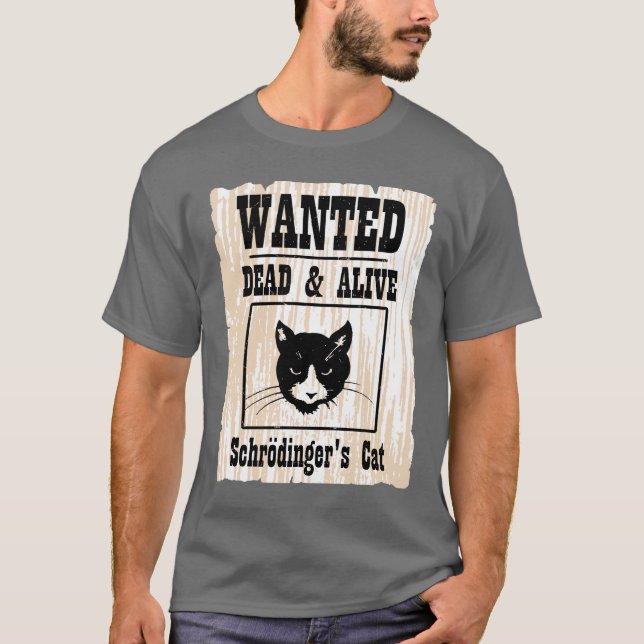 T-shirt O gato de Schrodinger querido (Frente)