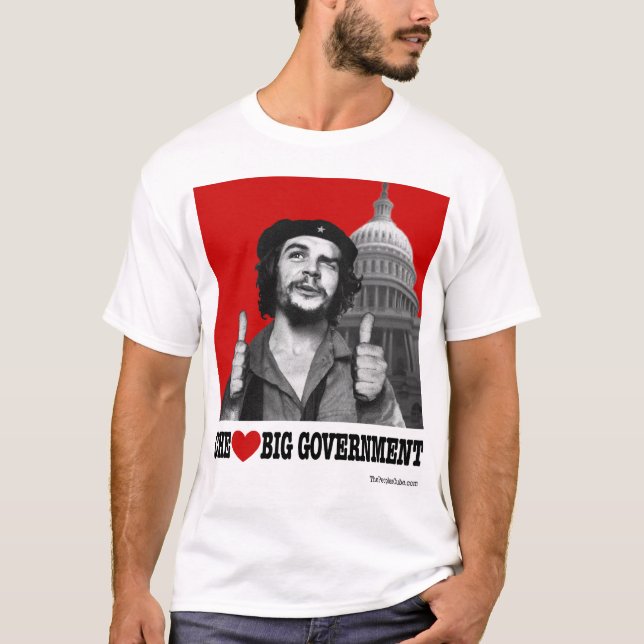 T-shirt O governo grande do coração de Che (Frente)