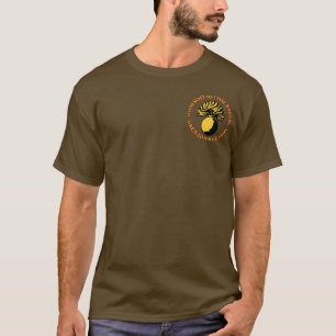 T-shirt O granadeiro guarda a parte dianteira & a parte