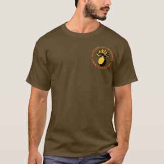 T-shirt O granadeiro guarda a parte dianteira & a parte