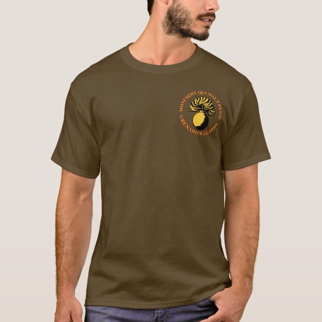 T-shirt O granadeiro guarda a parte dianteira & a parte (Frente)
