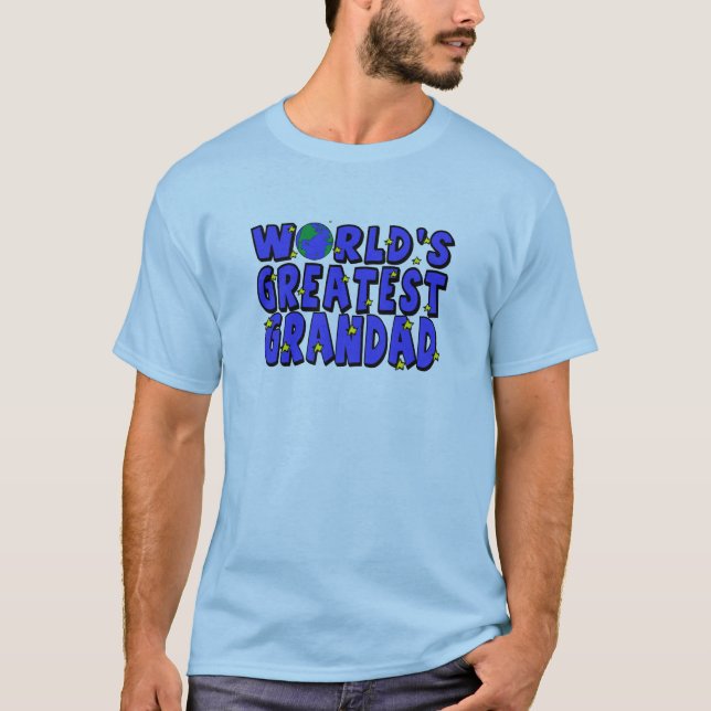 T-shirt O grande Grandad    do mundo (Frente)