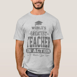 T-shirt O grande professor do mundo na ação