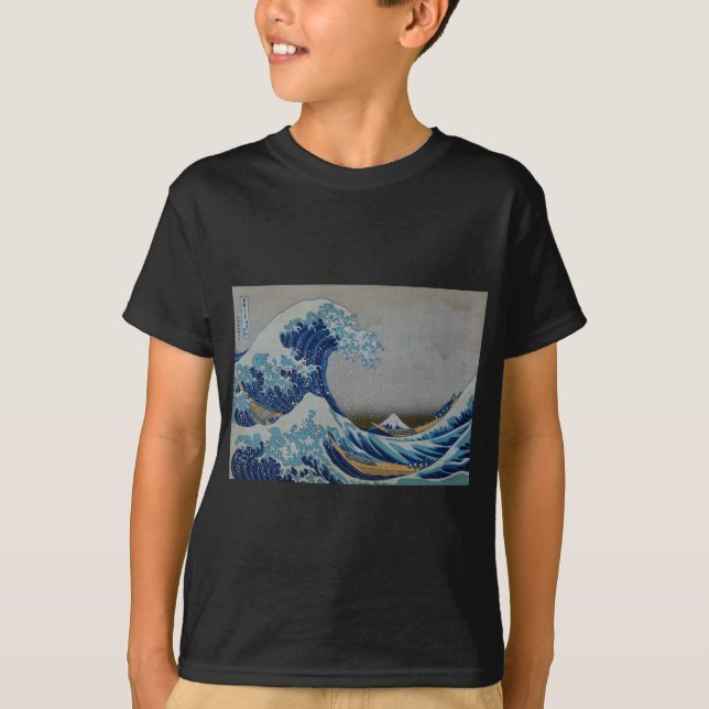 T-shirt O grande tsunami (Frente)