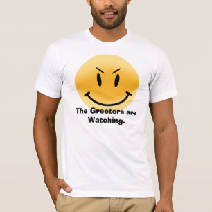 T-shirt O Greeters está olhando
