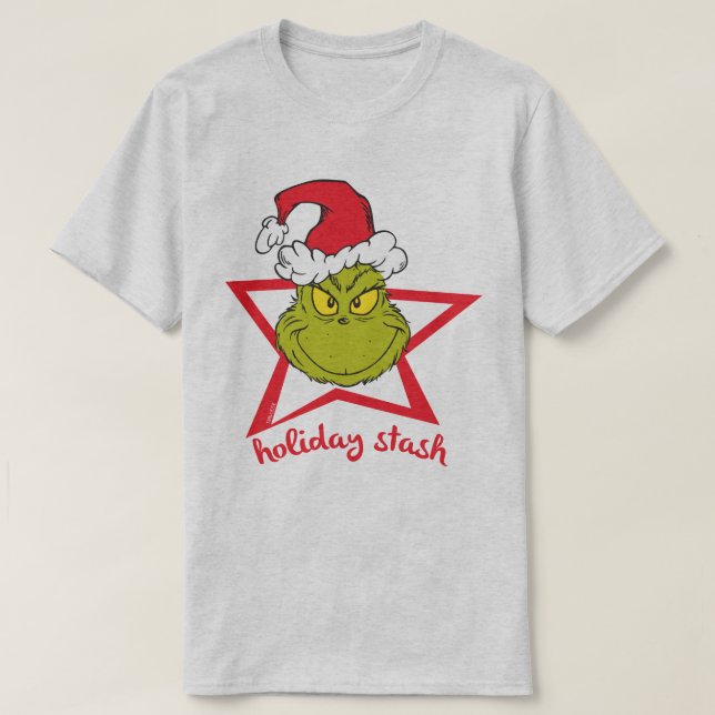 T-shirt O Grinch | Reserva de Feriado (Frente do Design)
