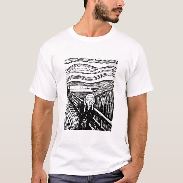 T-shirt O gritar por Edvard Munch (Frente)