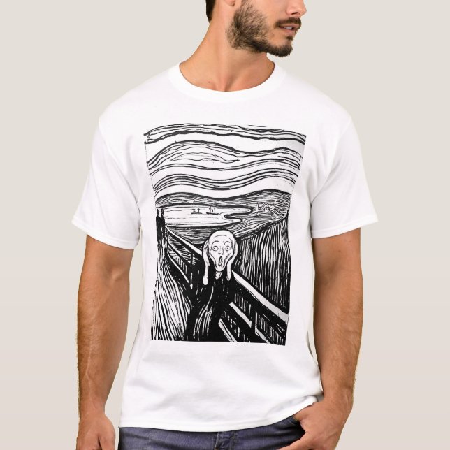 T-shirt O gritar por Edvard Munch (Frente)