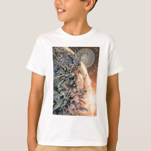 T-shirt O grupo e a lua os mais pretos da noite