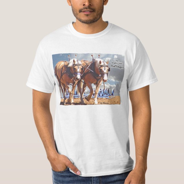 T-shirt O Haflinger poderoso (Frente)