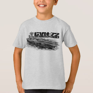 T-shirt O Hanes básico Tagless dos miúdos de CVN-72