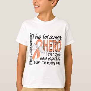T-shirt O herói o mais bravo eu conheci nunca o cancer