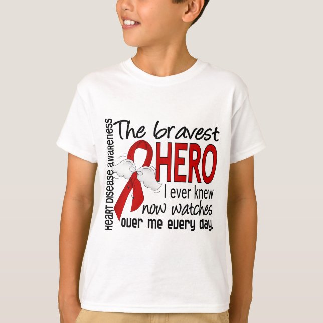T-shirt O herói o mais bravo eu soube nunca a doença (Frente)