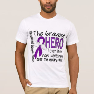 T-shirt O herói o mais bravo eu soube nunca a fibrose
