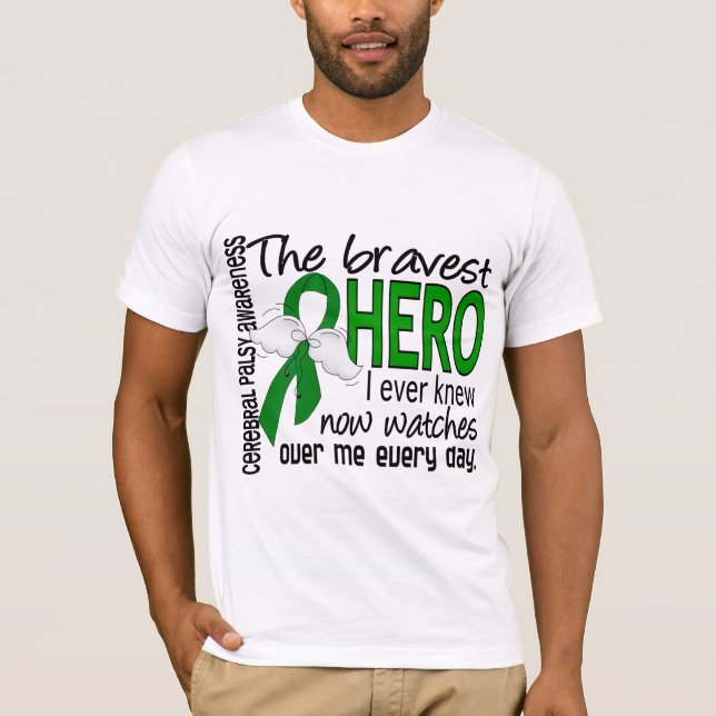 T-shirt O herói o mais bravo eu soube nunca a paralisia (Frente)