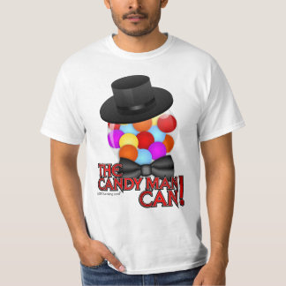 T-shirt O homem de doces pode - máquina elegante de