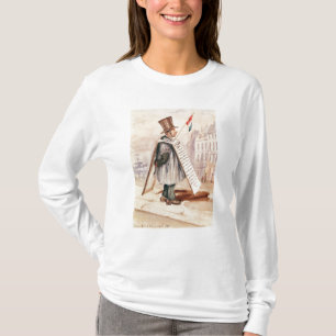 T-shirt O homem do conselho de sanduíche, Bulevar du