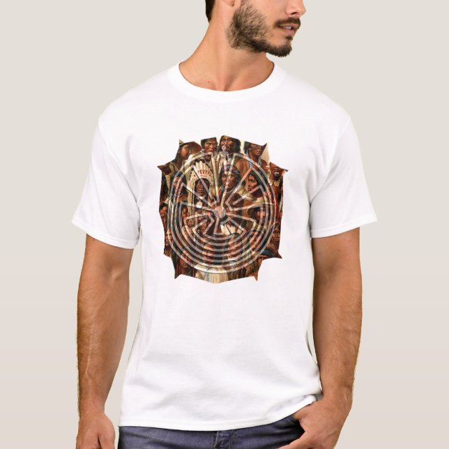 T-shirt O homem no labirinto - estilo popular (Frente)