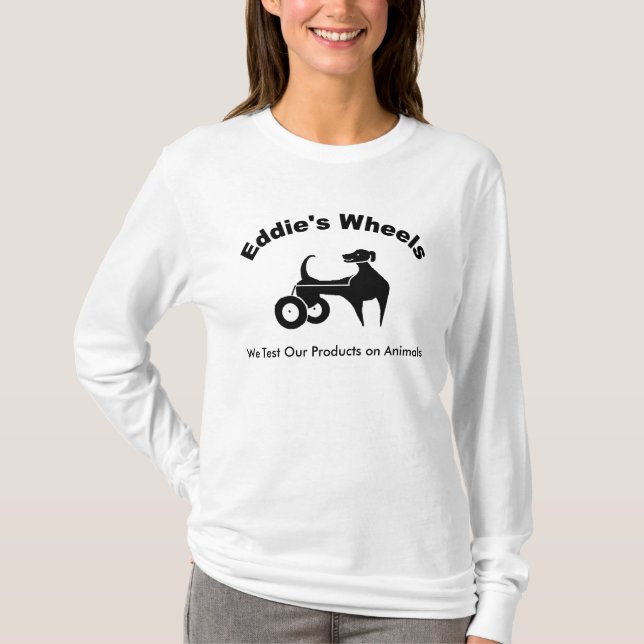 T-shirt O Hoodie das mulheres das rodas de Eddie (Frente)