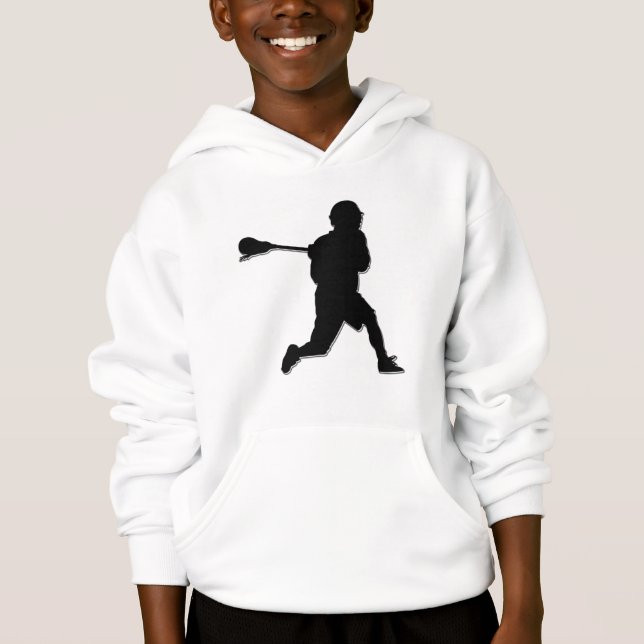 T-shirt O Hoodie do miúdo do jogador do Lacrosse (Frente)