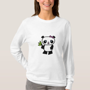 T-shirt O Hoody das mulheres do urso de panda