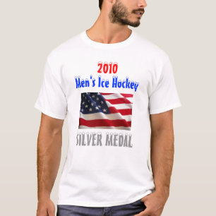 T-shirt O hóquei em gelo de 2010 homens dos EUA -