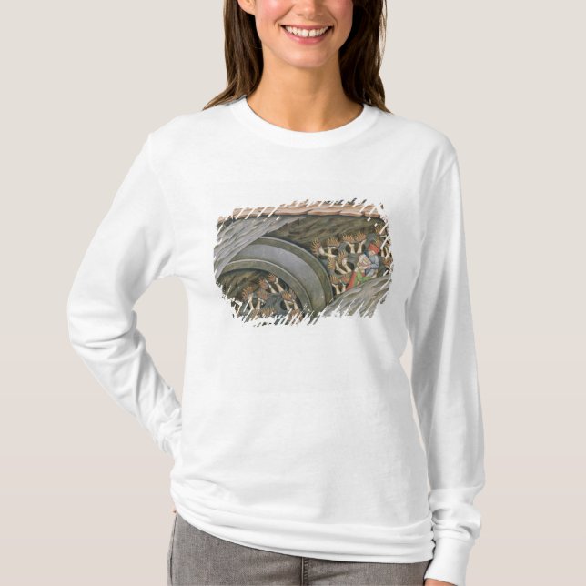 T-shirt O inferno de Dante com um comentário (Frente)