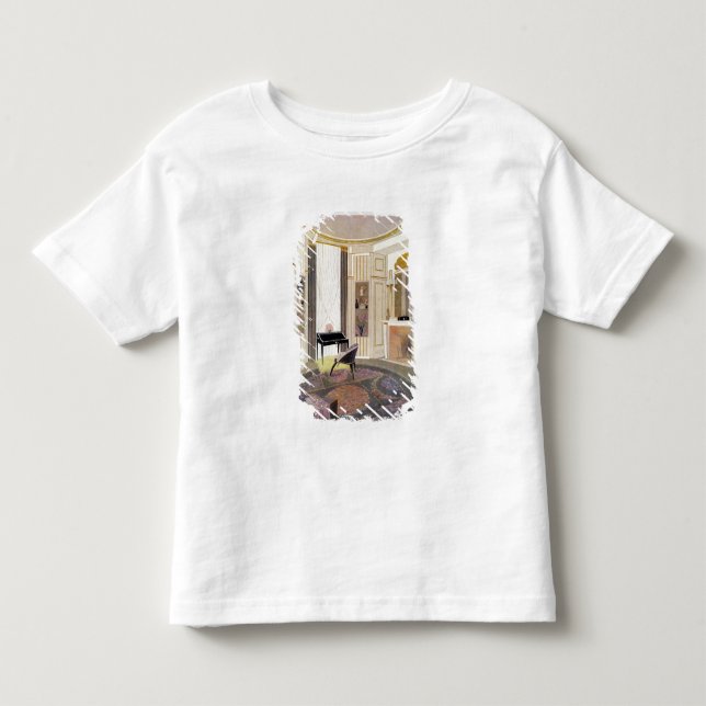 T-shirt O interior com mobília projetou por Ruhlmann, de (Frente)