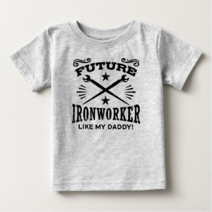 T-shirt O Ironworker futuro gosta de meu pai