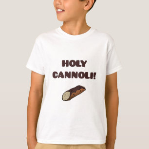 T-shirt O italiano engraçado santamente de Cannoli caçoa