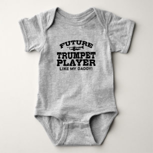 T-shirt O jogador de trombeta futuro gosta de meu pai