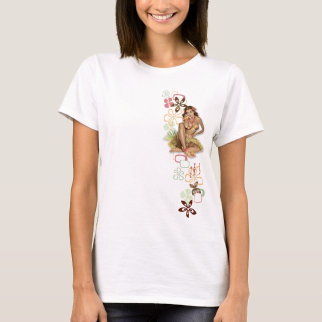 T-shirt O kitsch BItsch: Quadris de Hula! (Frente)