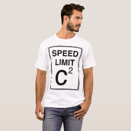 T-shirt O limite de velocidade c-Esquadrou o sinal