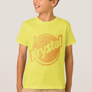 T-shirt O logotipo de Krystal desvaneceu-se