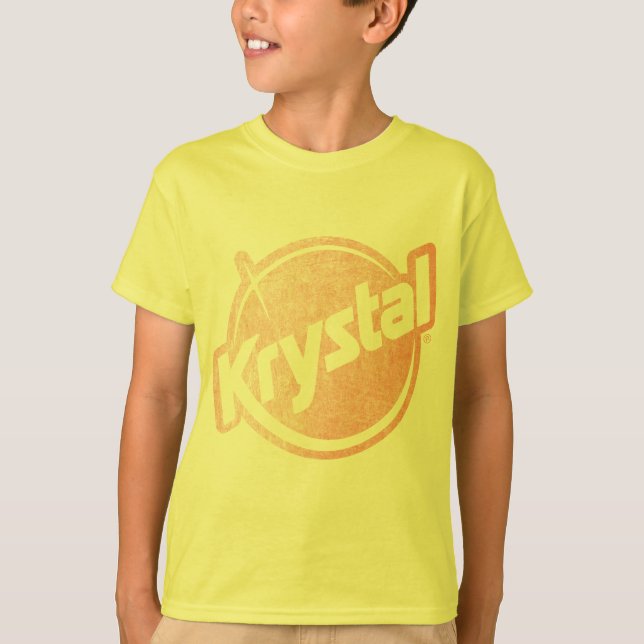 T-shirt O logotipo de Krystal desvaneceu-se (Frente)