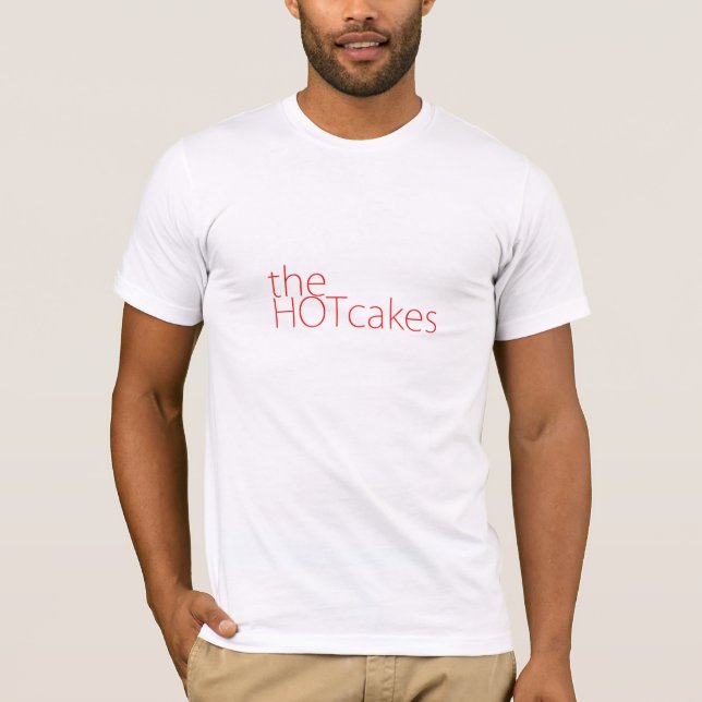 T-shirt O logotipo de texto do Hotcakes (Frente)