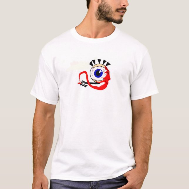 T-shirt O logotipo dos olhos (Frente)