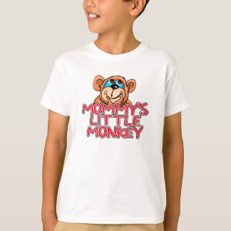 T-shirt O macaco pequeno da mamã