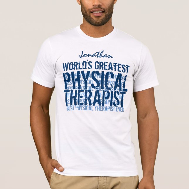 T-shirt O maior terapeuta físico do mundo TS018 (Frente)