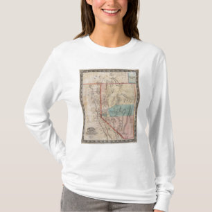 T-shirt O mapa de DeGroot do território de Nevada