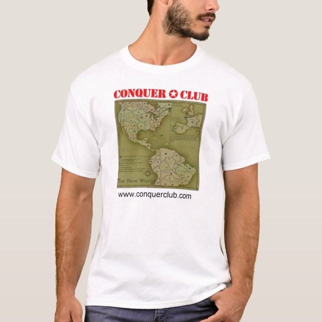 T-shirt O mapa do mundo novo (Frente)